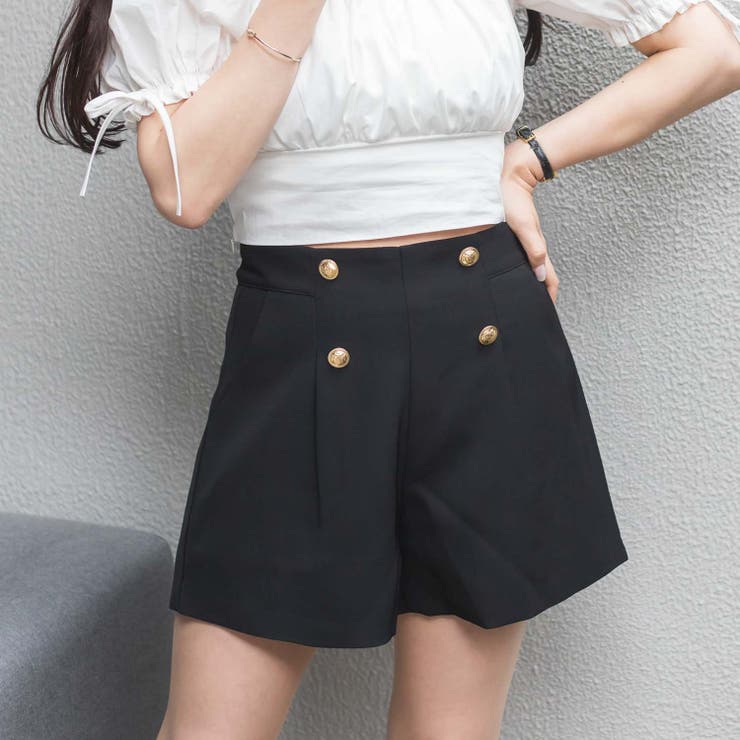 WEB限定】ハイウエストキュロットショートパンツ WEB限定 レディース