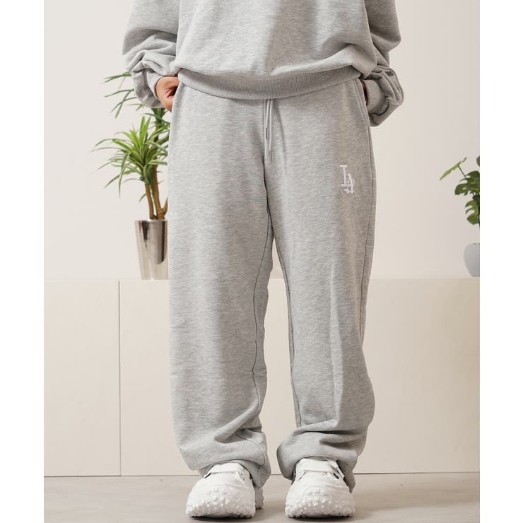 LA ロゴ刺繍 スウェットパンツ[品番：OCGW0002552]｜ONE 4 PREMIUM