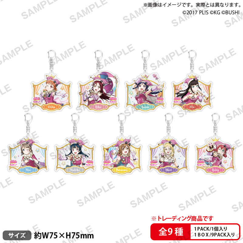 Love Live! School Fest Trading Kirarin Acrylic Keychain Aqours