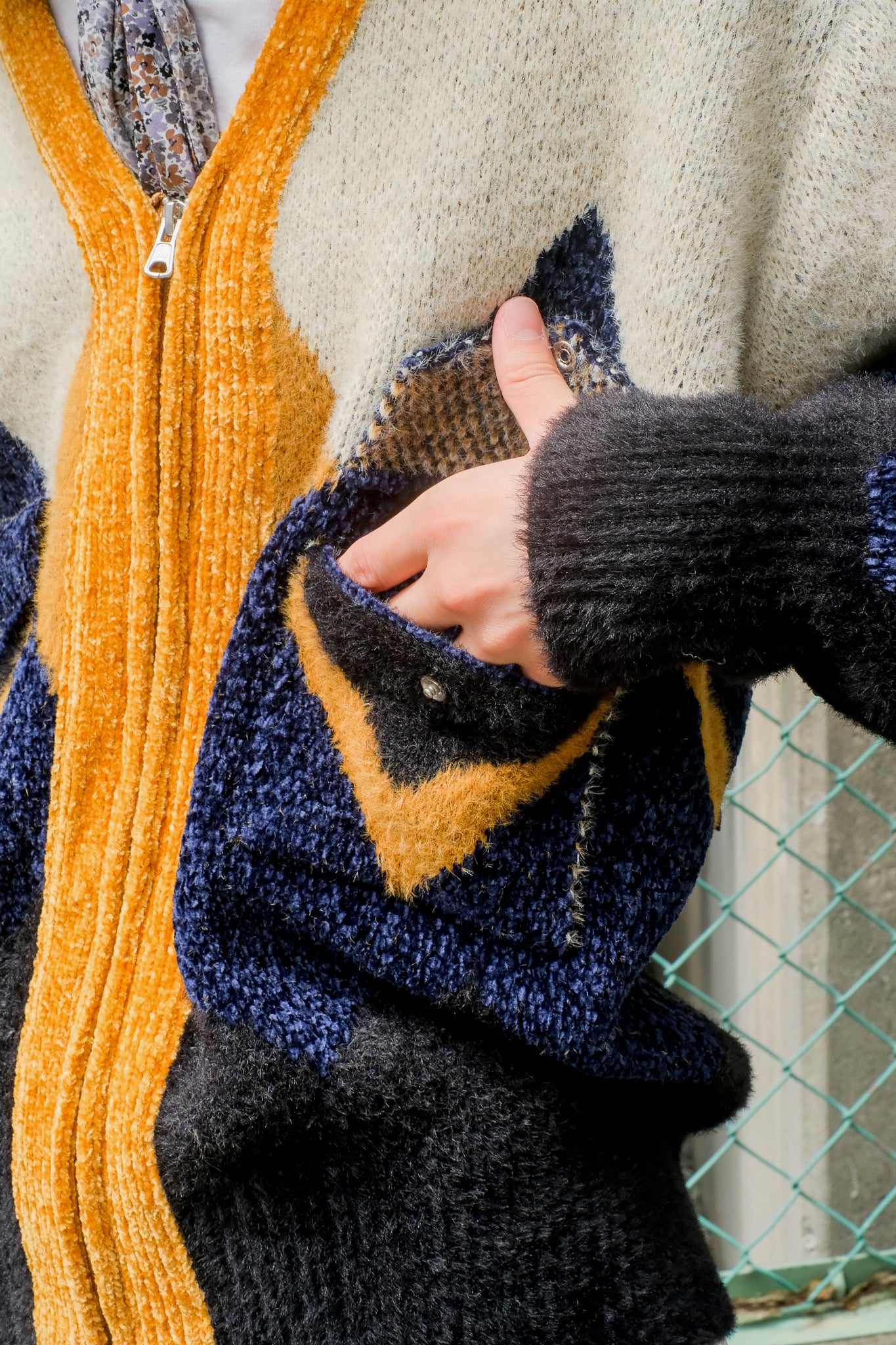 TOGA VIRILIS Jaquard knit cardigan – PALETTE art alive ONLINE STORE