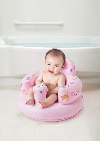 Smart from the Start】バスソファ ポンプアップ | ピンク（ドッグ