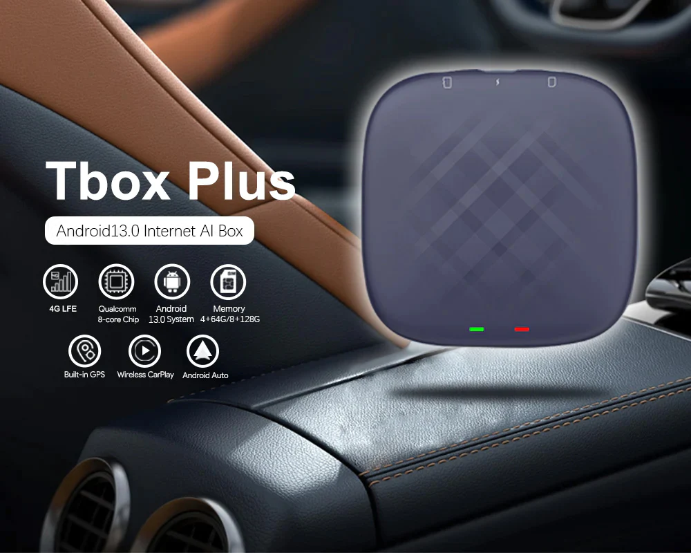 Carlinkit Tbox Plus Android 13.0 Carplay AI Box-Wireless Apple