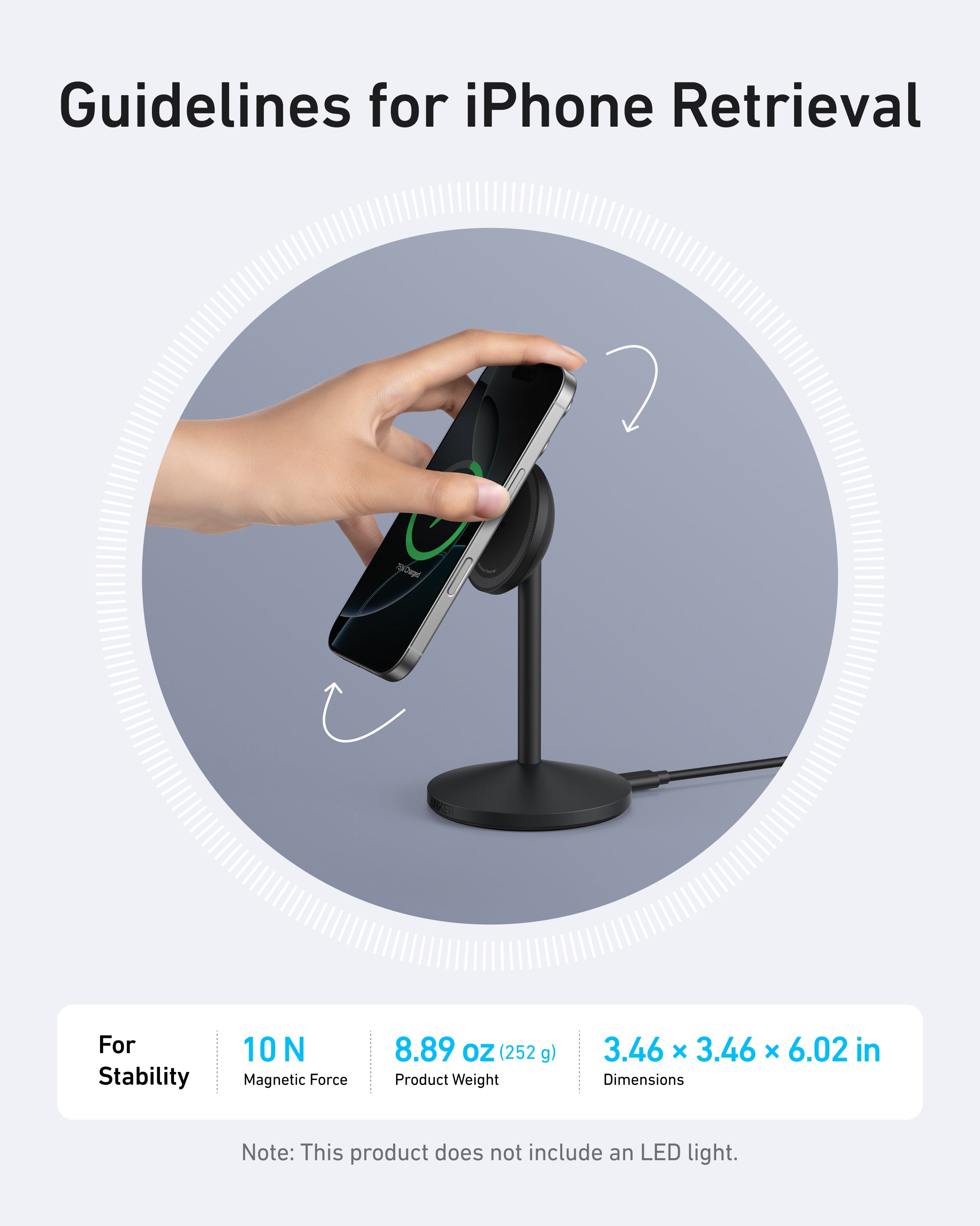 Anker MagGo Wireless Charger (Stand) - Anker US