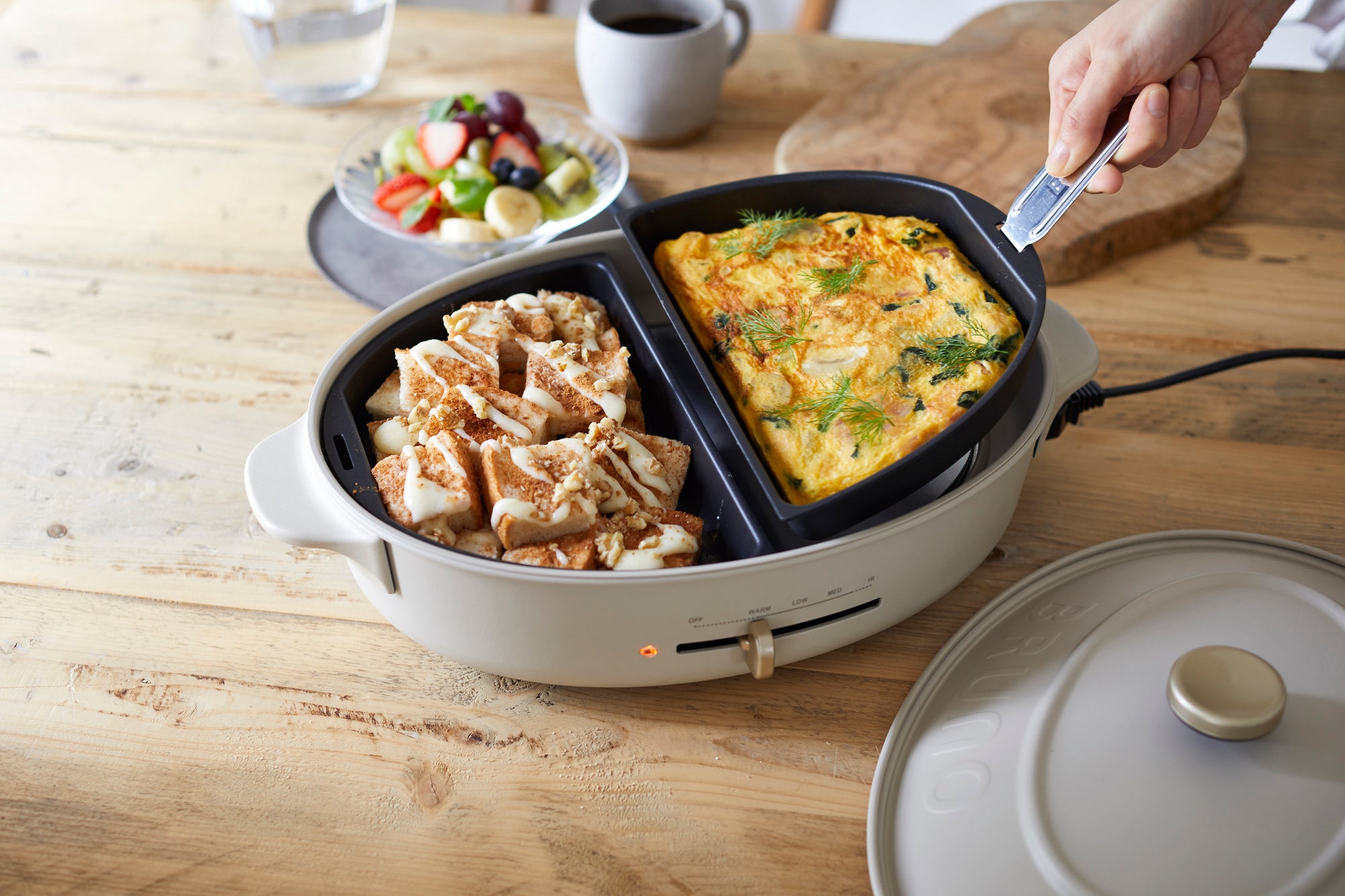 BRUNO Half Plate (for Oval Hot Plate)