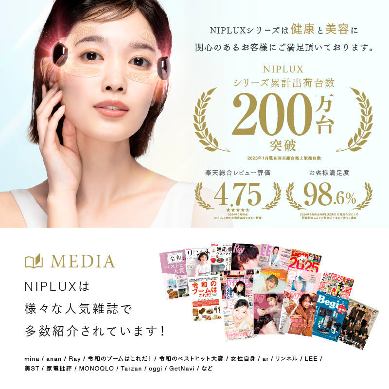 NIPLUX公式店】EMS EYE LIFT│イーエムエス アイ リフト│目元専用EMS