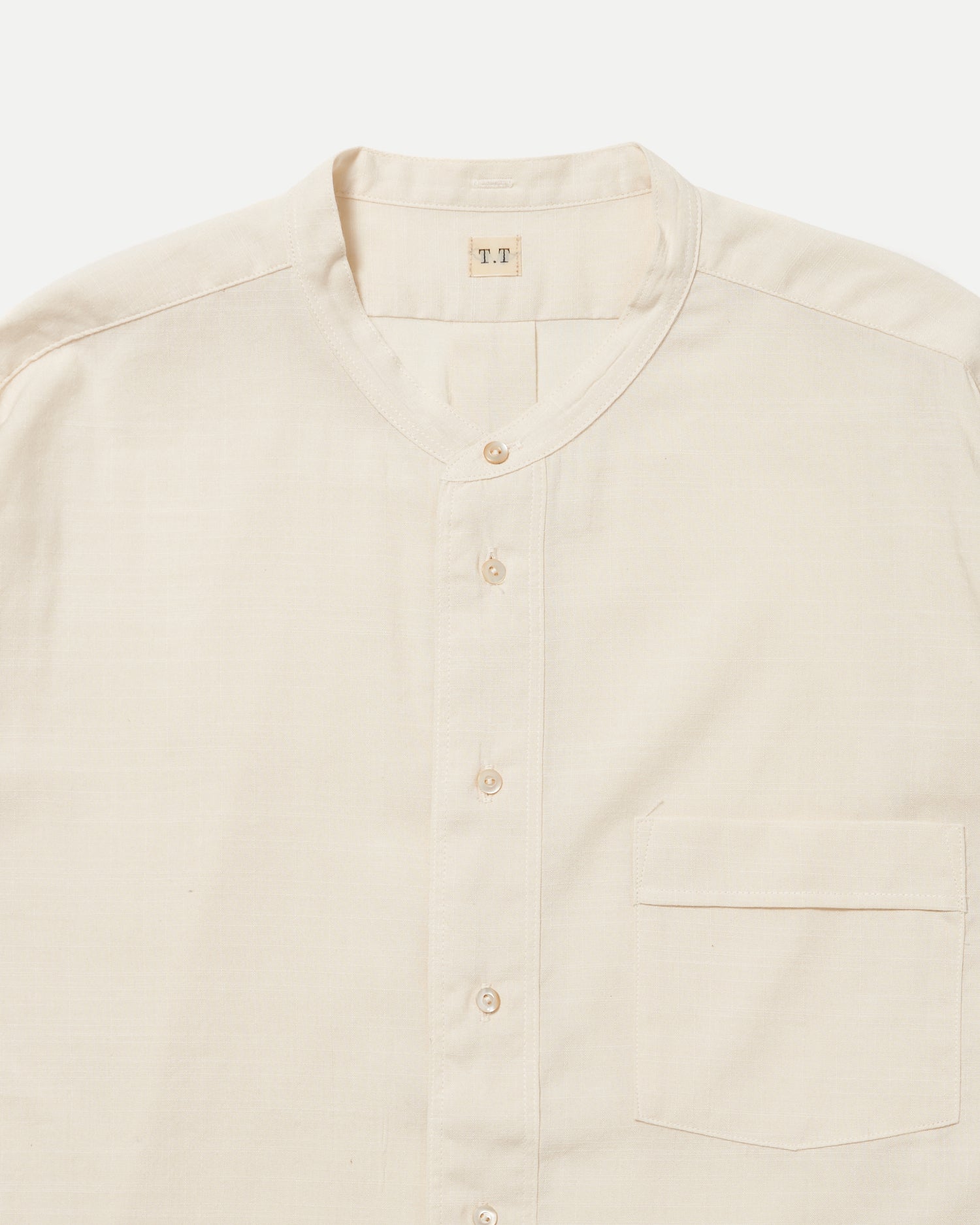 Taiga Takahashi | LOT.104 BAND COLLAR SHIRT