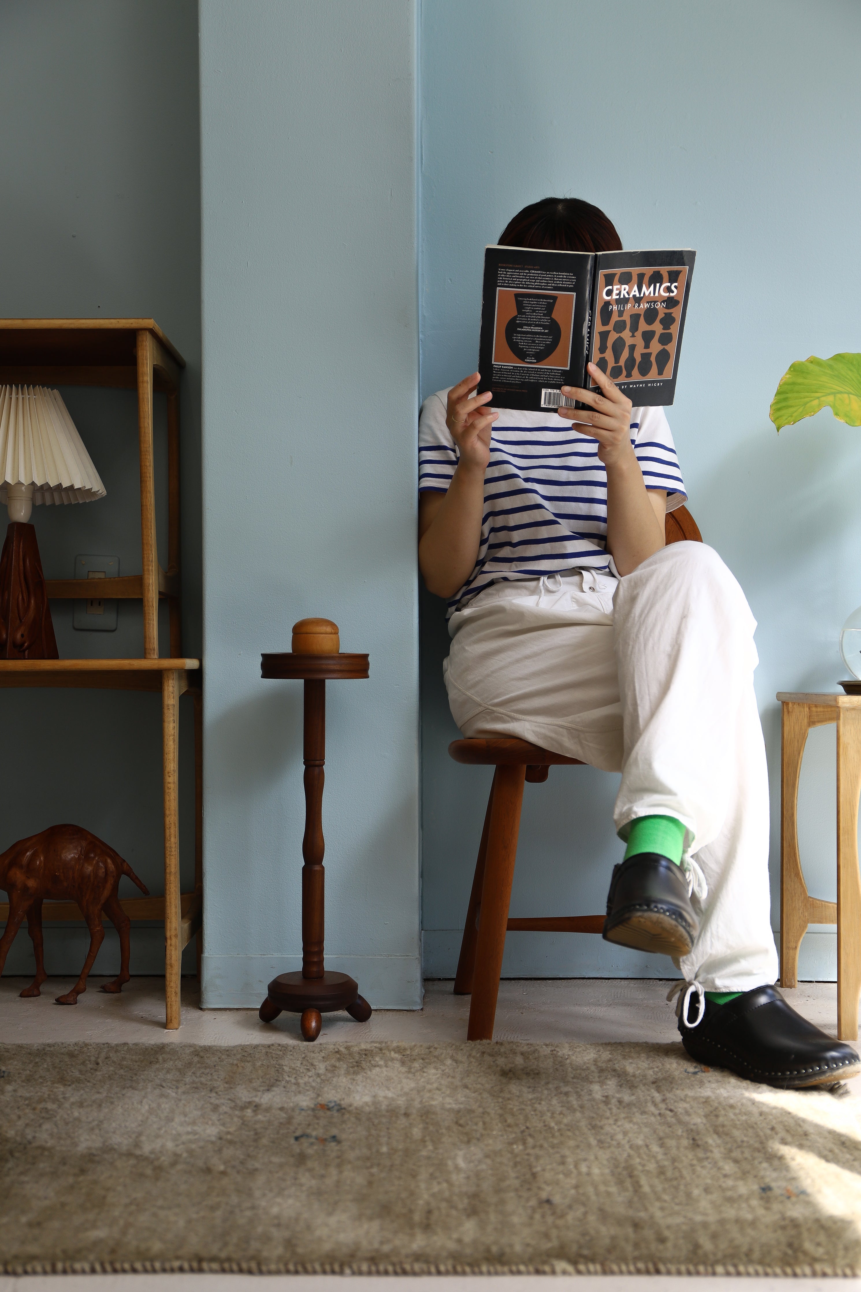 ジャパンヴィンテージ ナジコ チーク材 チェア 飾り台/Five Stars by