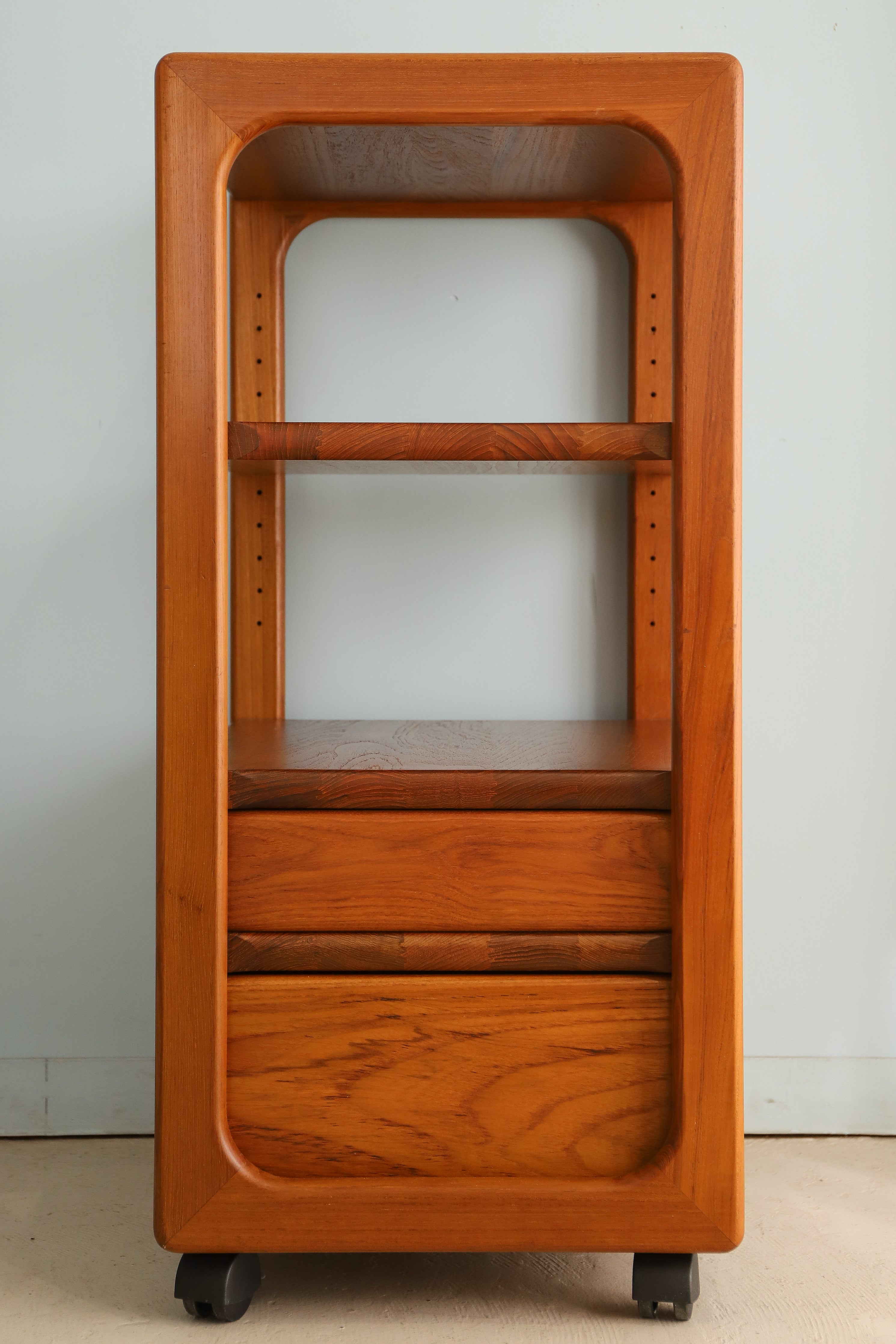 デンマークヴィンテージ トロリー ワゴン シェルフ チーク材 北欧家具
