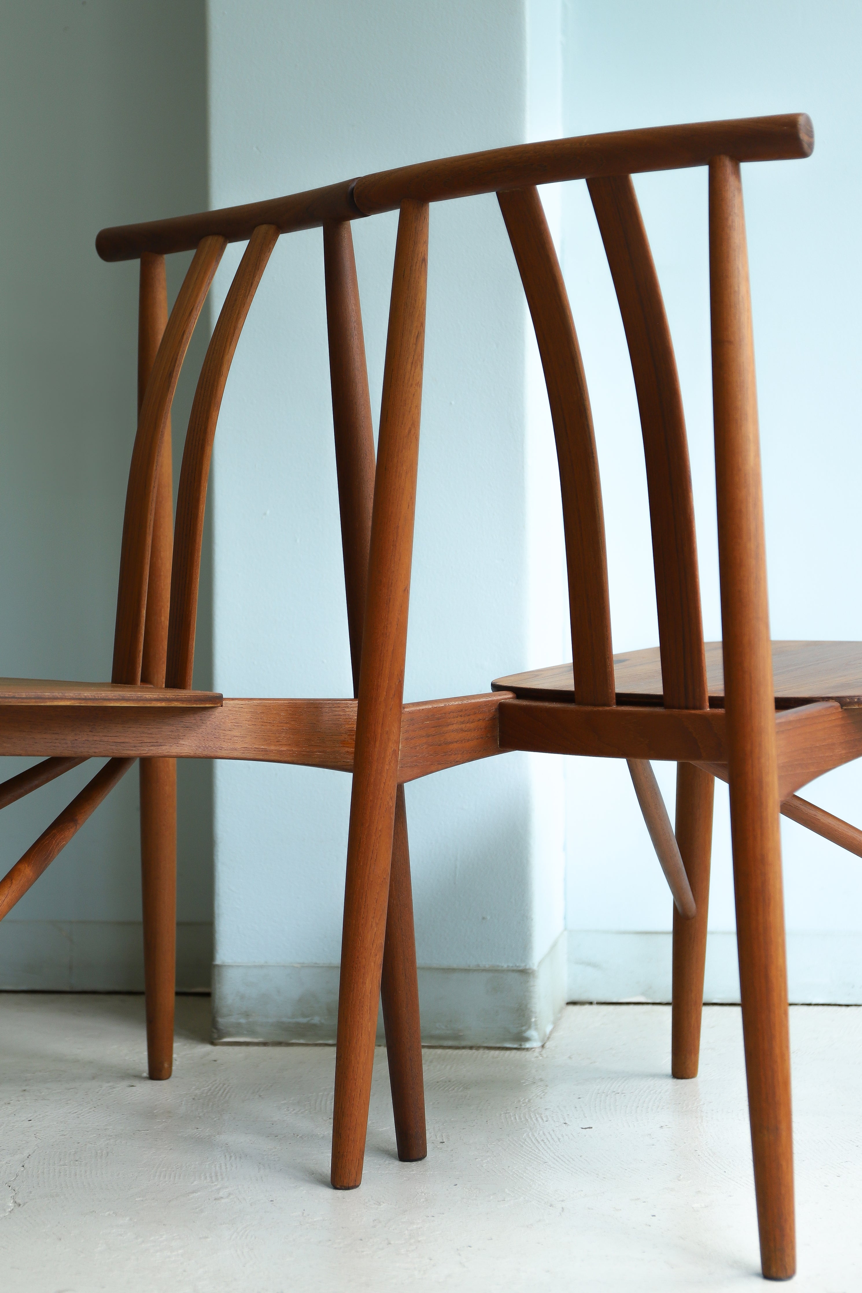 ジャパンヴィンテージ ダイニングチェア チーク材 椅子/Japanese