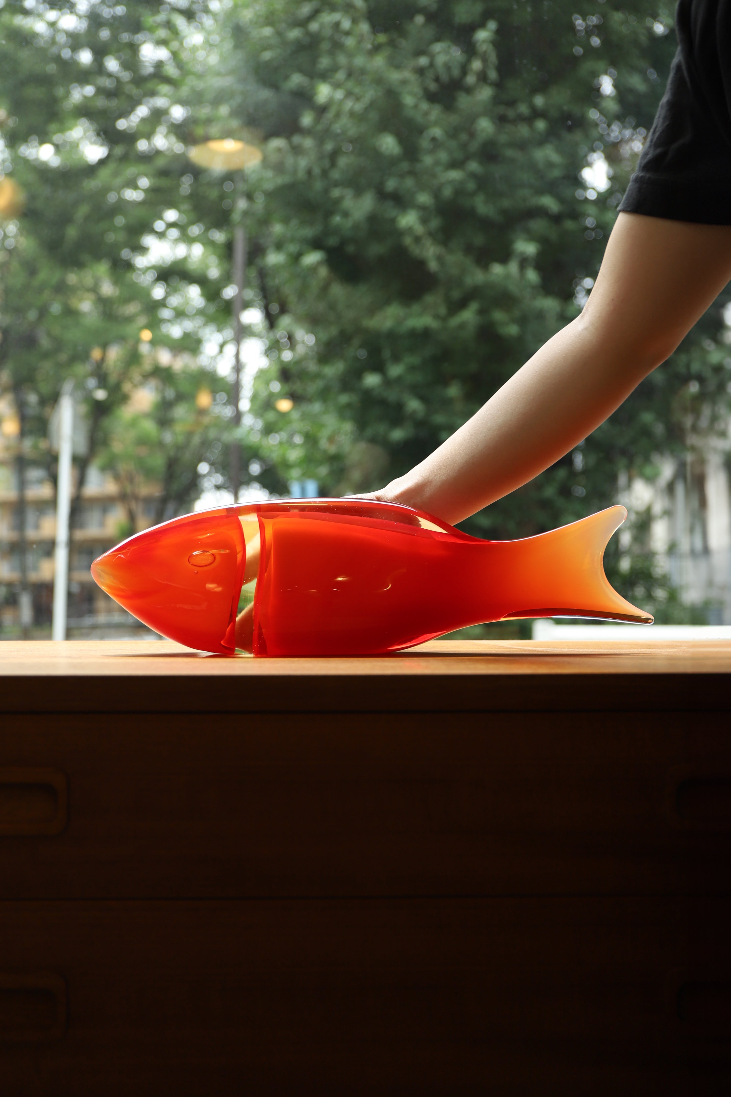 チェネデーゼ ムラーノガラス 魚 オブジェ イタリア製/Cenedese Murano