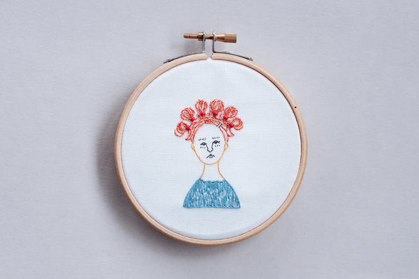 nuie 刺繍キット『髪がきまらない』