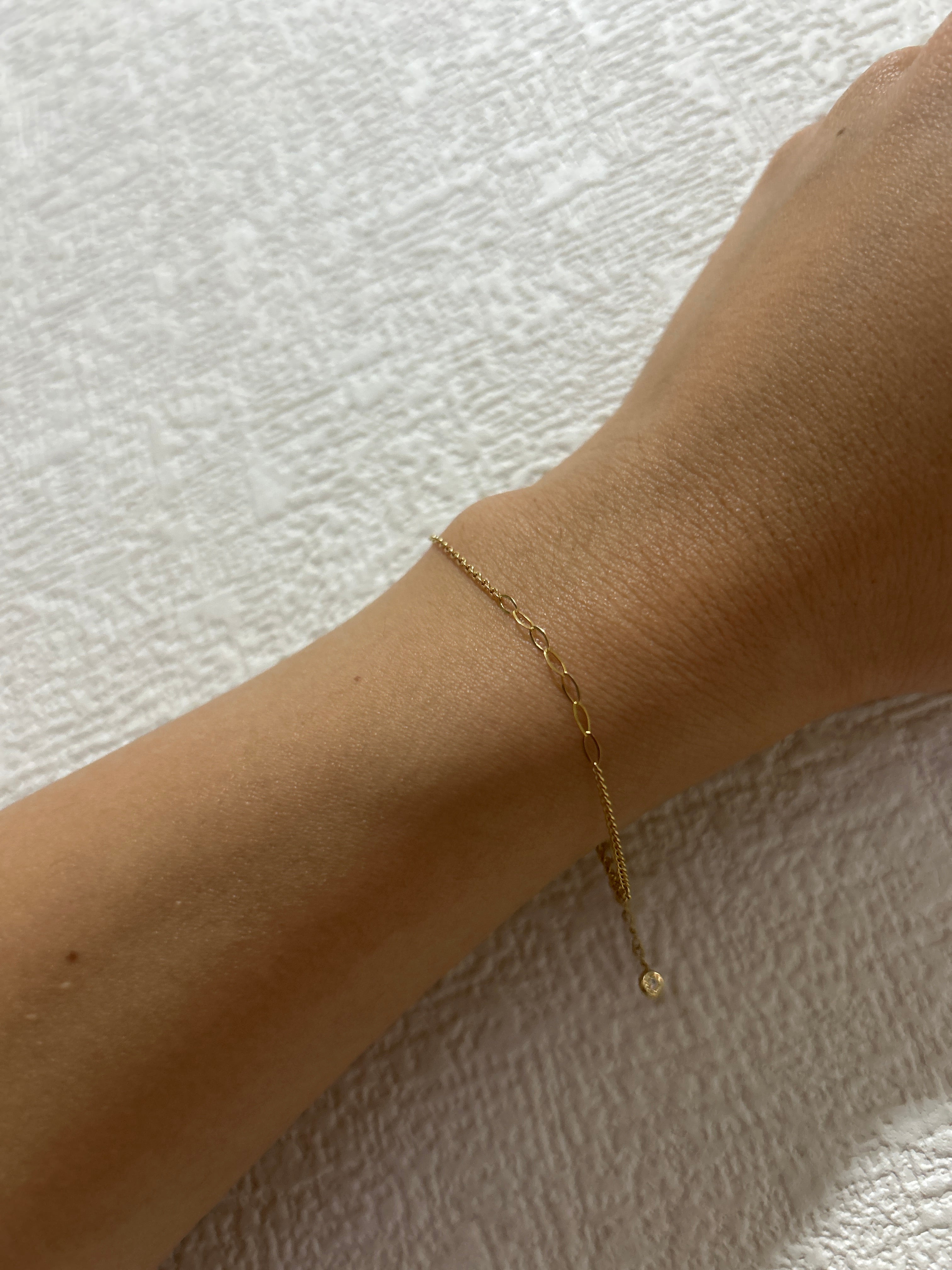 K18「ミックスチェーン」ブレスレット｜【オレフィーチェ】Orefice