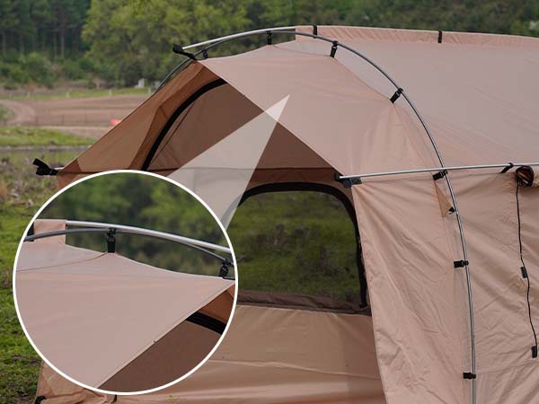 タイムセール中】GOGlamping カヌー自立式トンネルテント