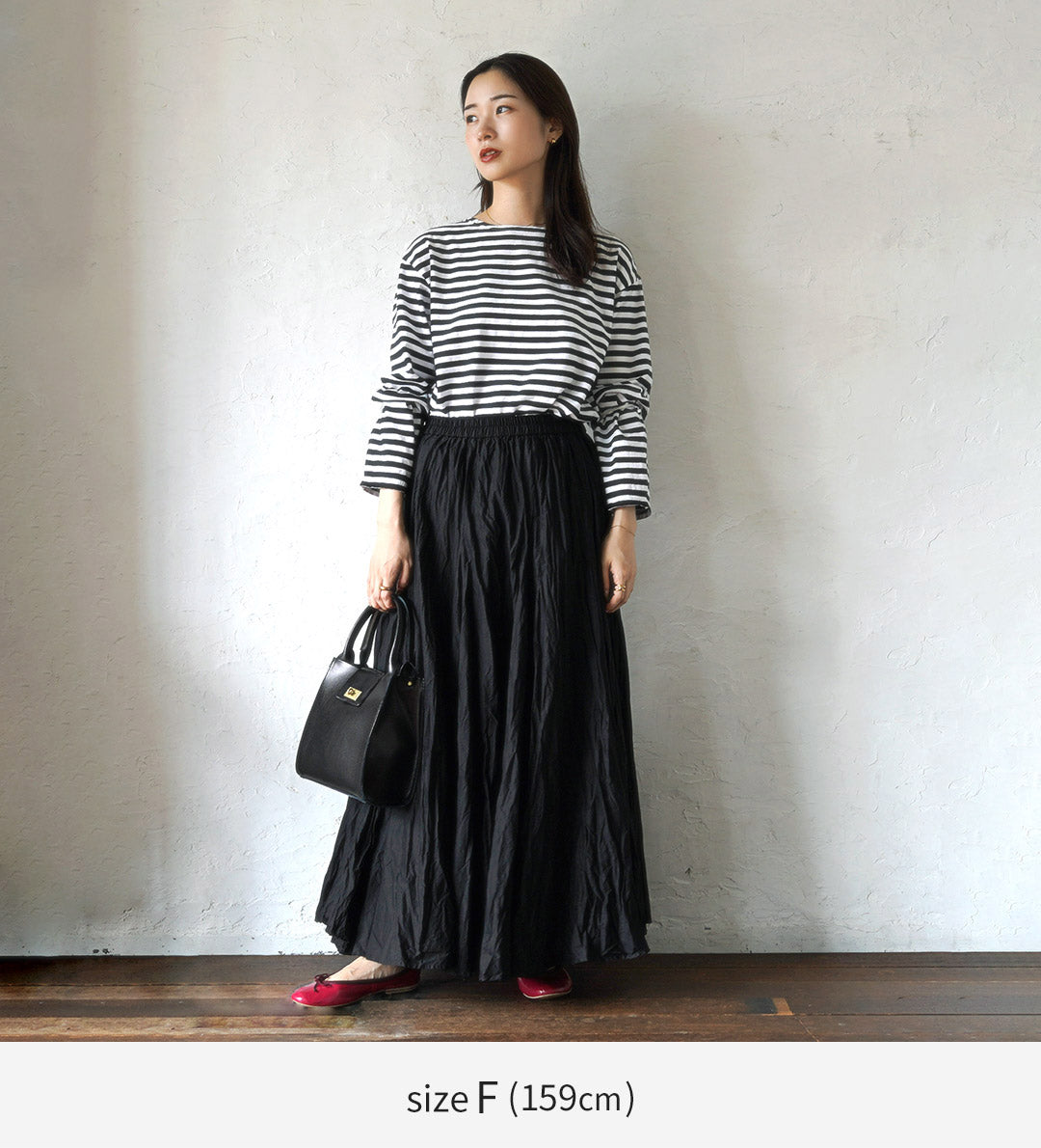 mizuiro ind（ミズイロインド） ボリューム フレア スカート