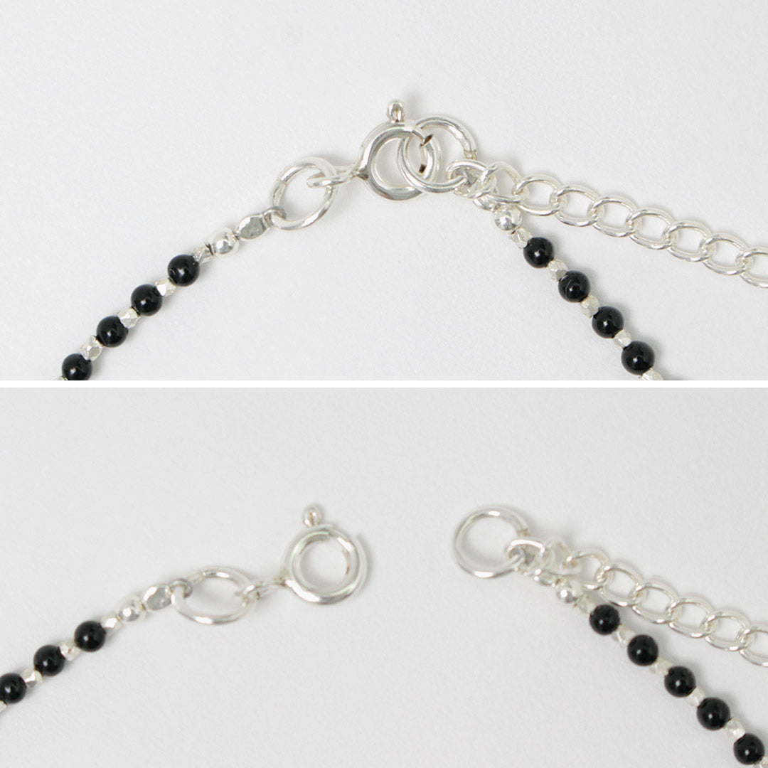 CHALISA T..（チャリッサ・ティー） ブラックオニキスビーズ シルバー