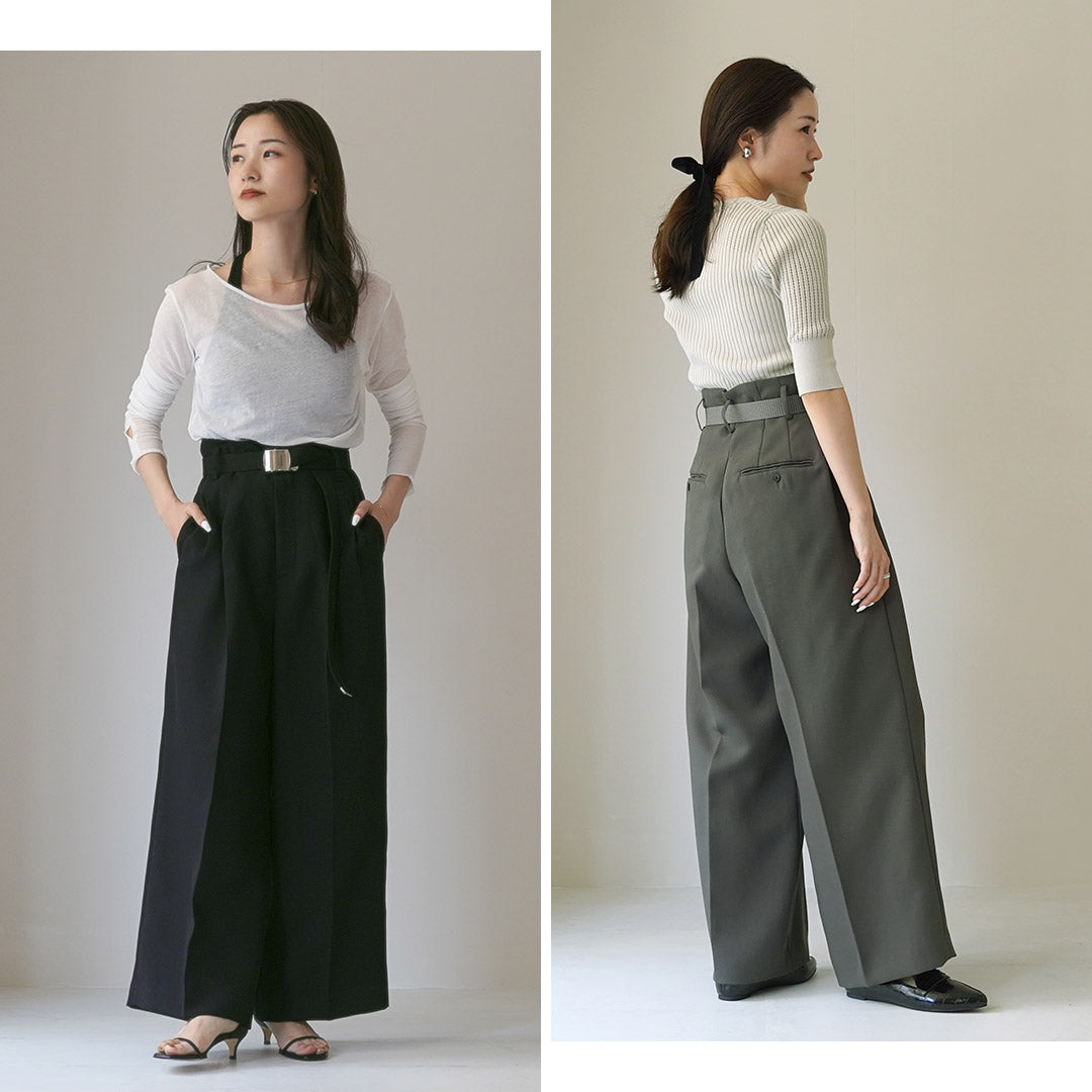 ETRE TOKYO（エトレトウキョウ） ハイウエストベルテッドセミワイド