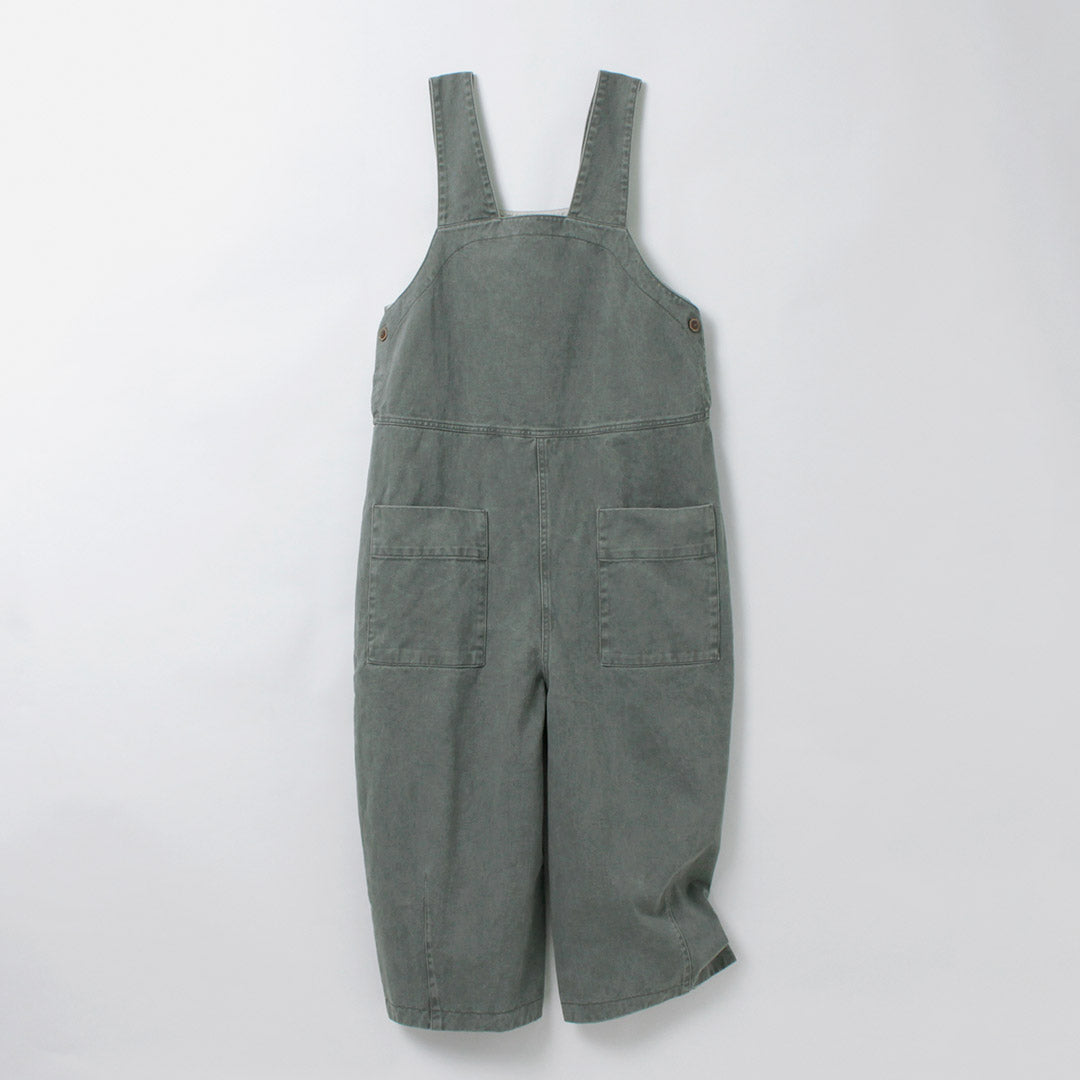 TUMUGU（ツムグ） ピグメント コットンツイル 2WAY サロペット