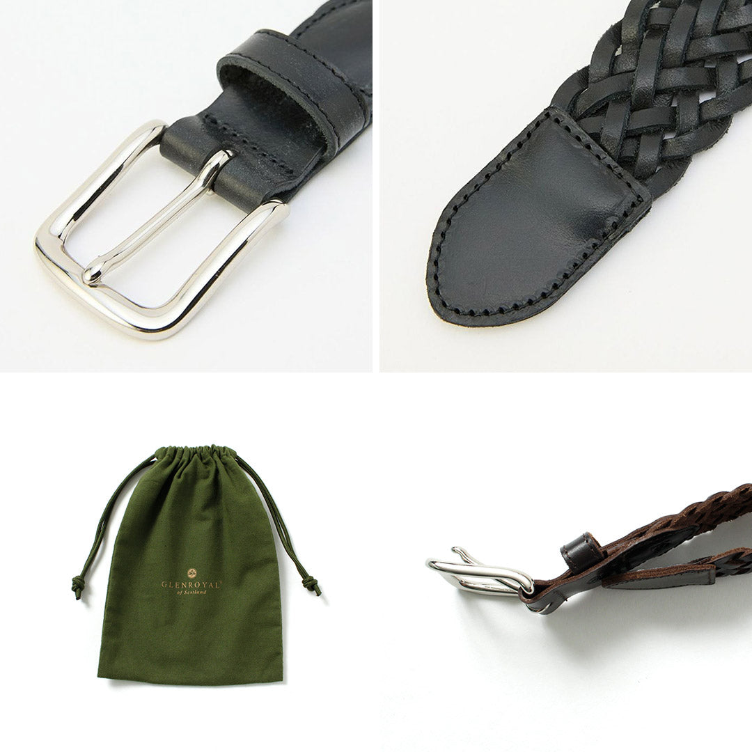 GLENROYAL（グレンロイヤル） ブライドルレザー メッシュベルト