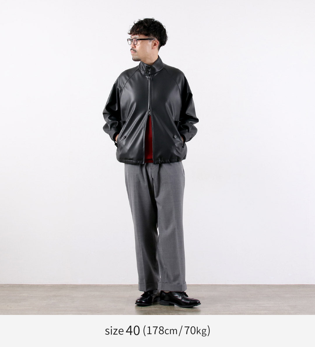 BARACUTA（バラクータ） G4 ボックスジャケット フェイクレザー