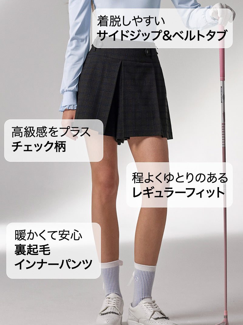 チェック柄 キュロット ショートパンツ