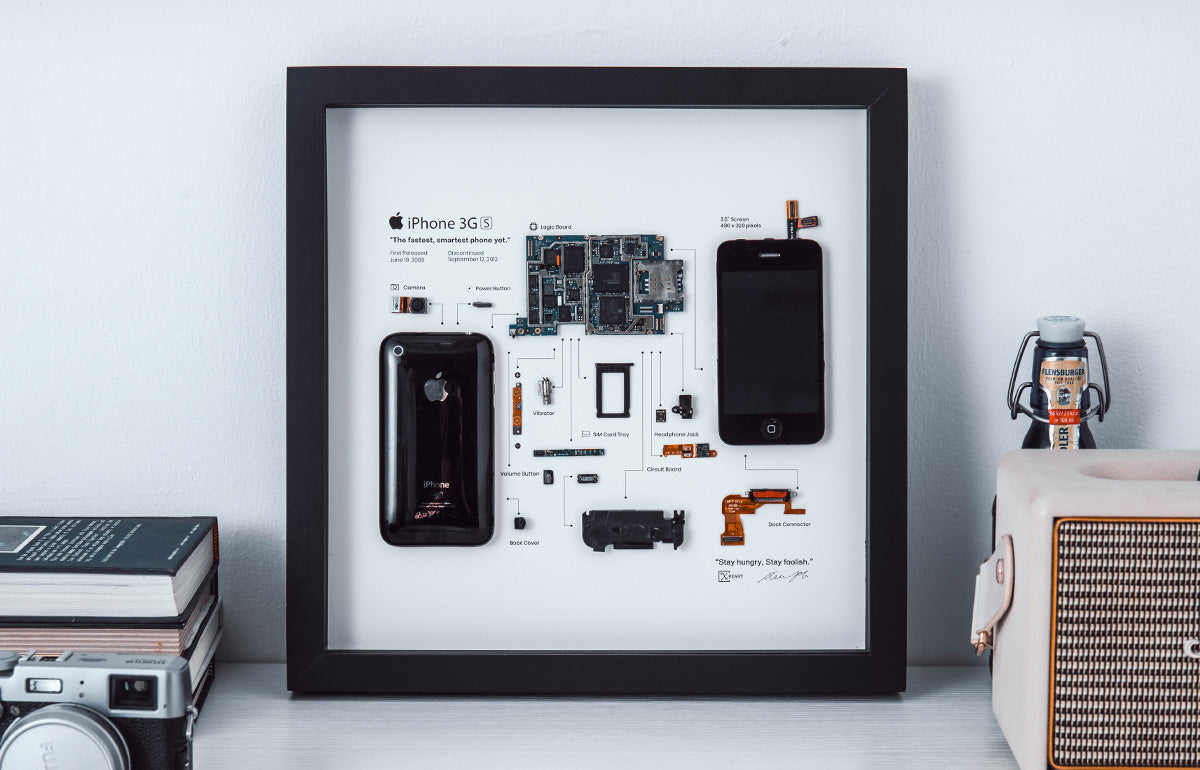 Xreart iPhone 3GS Teardown Framed, Best Geek Gift for Him