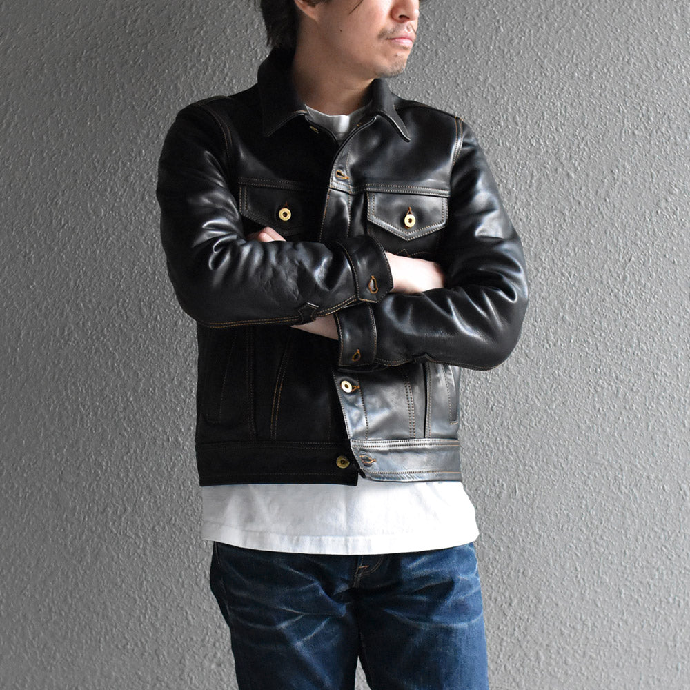 トラッカージャケット（ホースハイド） ブラック Y715 – Liason