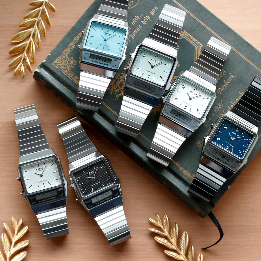 1980年代発売のAQ-450をモチーフにし、レトロとスタイリッシュが融合