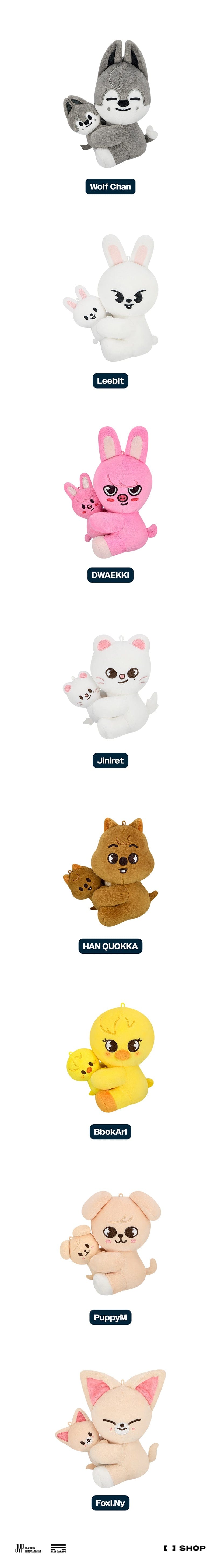 Stray Kids - SKZOO MAGNET PLUSH SET - celebrATE MD