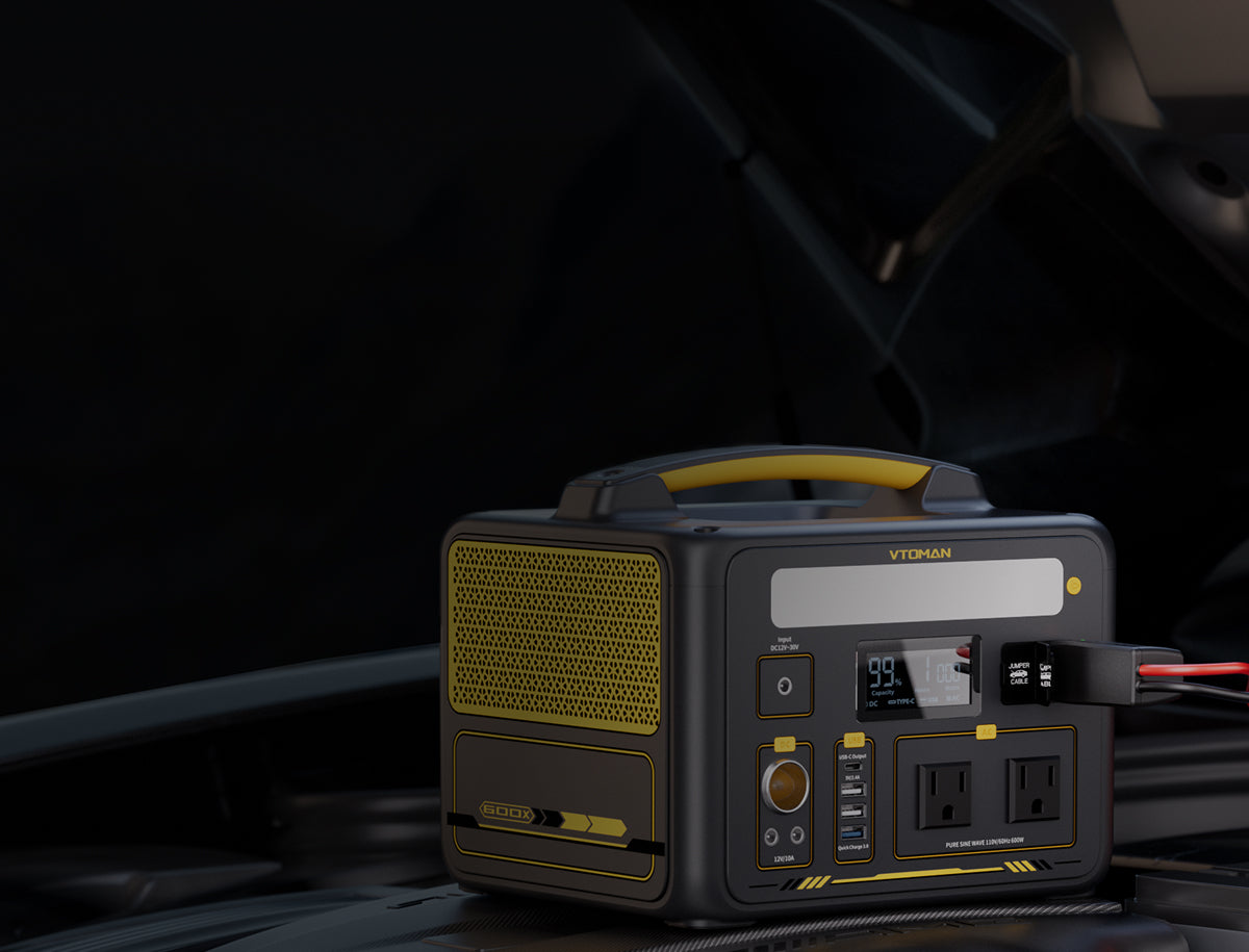 VTOMAN Jump 600X with 110W Solar Panel (CA ONLY)