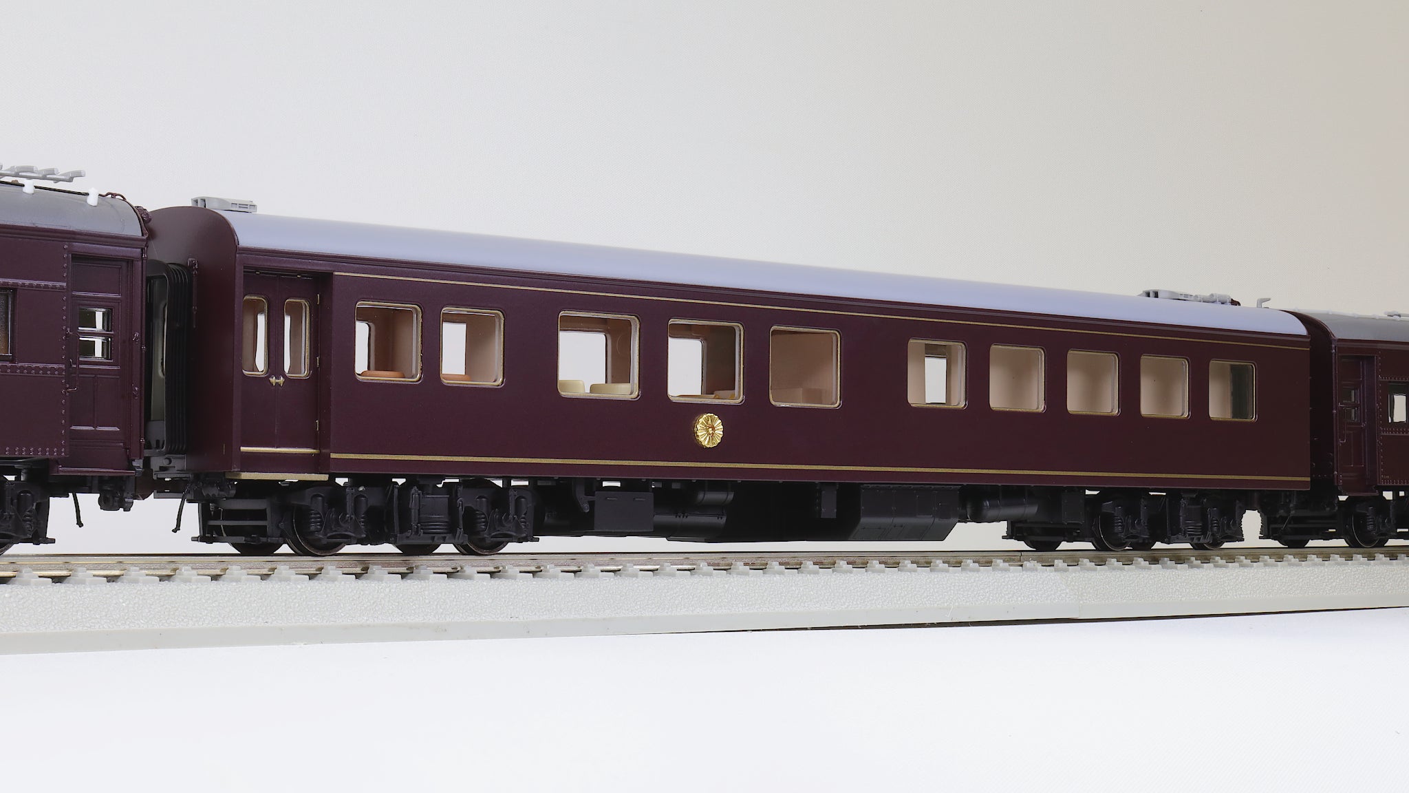 お召列車1号編成 5輌セット プラスティック製 16番ゲージ[1:80スケール