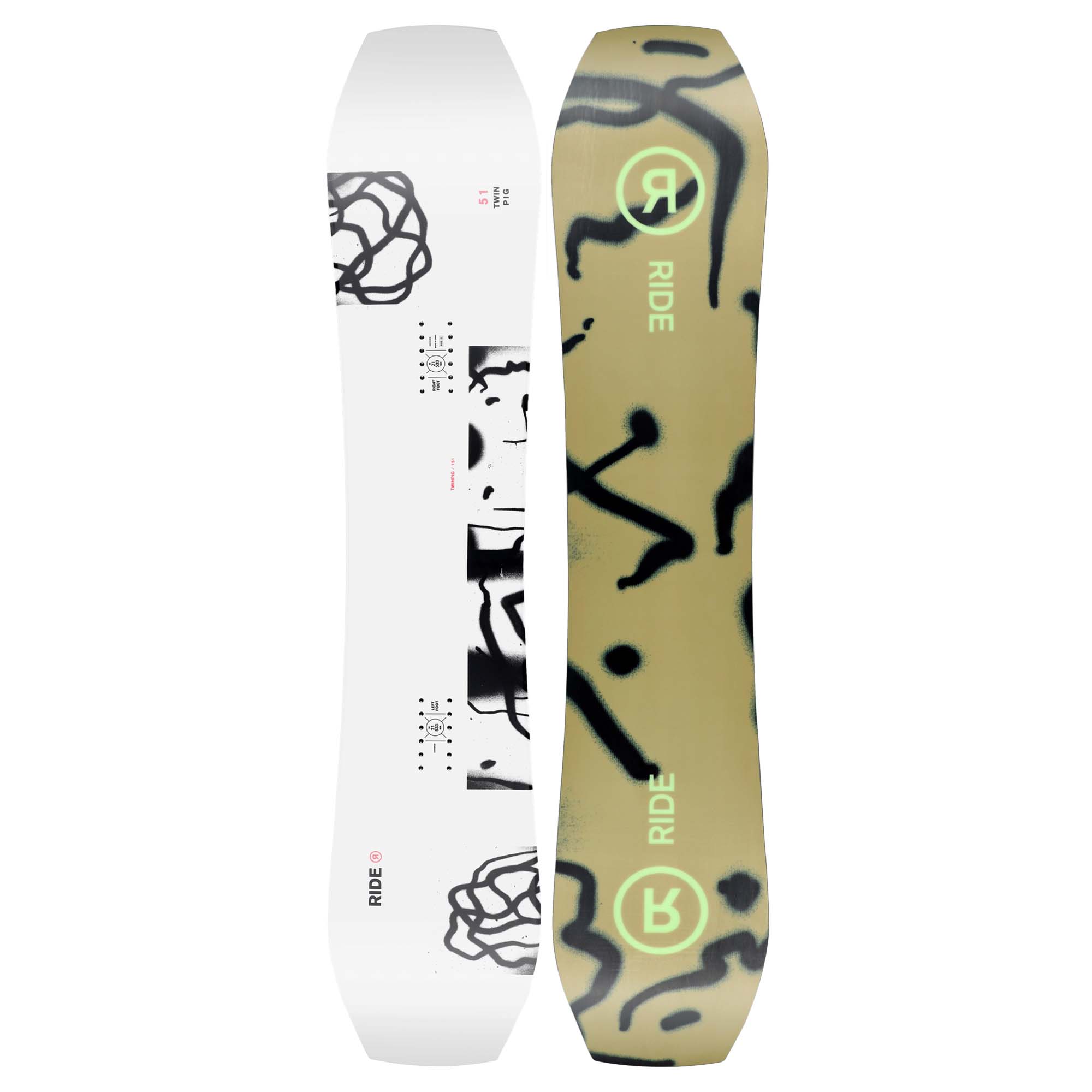 Ride Men's TWINPIG Snowboard 2024 | Boyne Country Sports