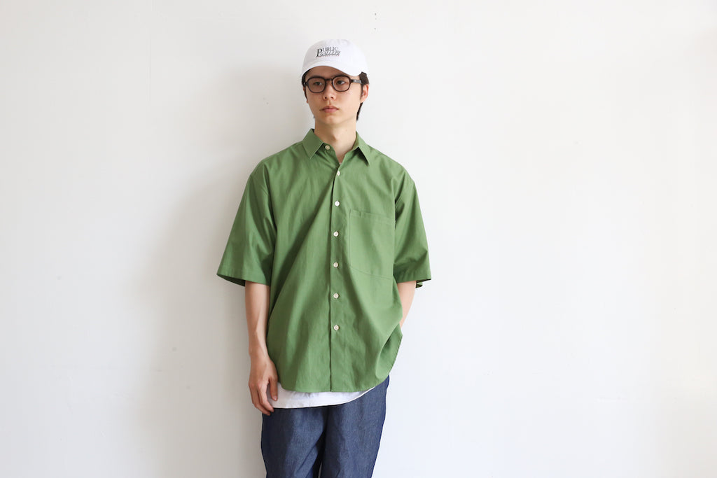 AURALEE WASHED FINX TWILL BIG HALF SLEEVED SHIRTS – Chum!