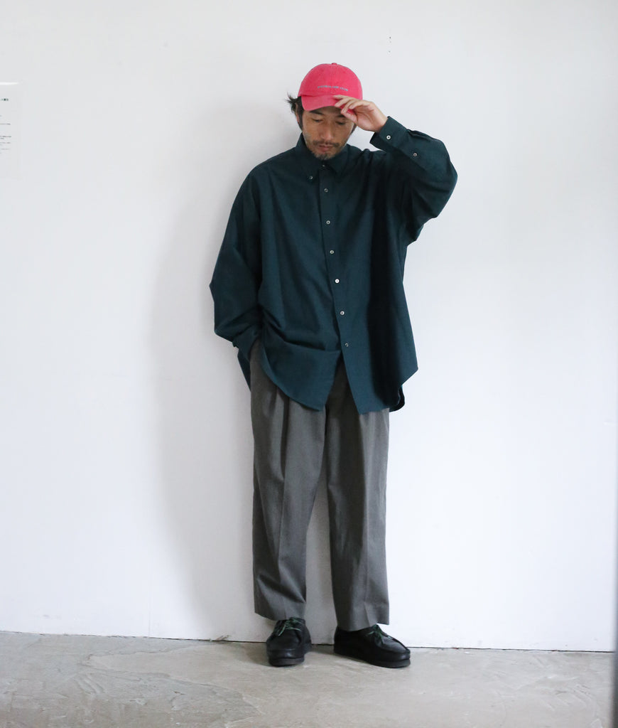 2023AW】Graphpaper Oxford L/S B.D Box Shirt / Band Collar Box