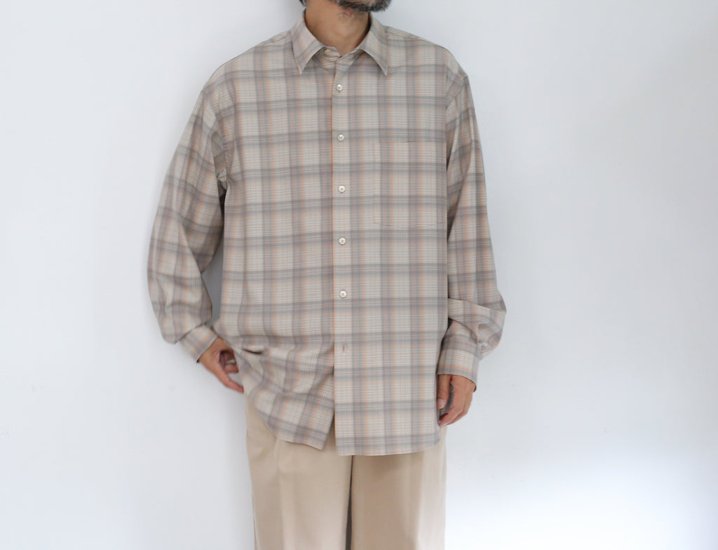 AURALEE SUPER LIGHT WOOL CHECK SHIRTS – Chum!