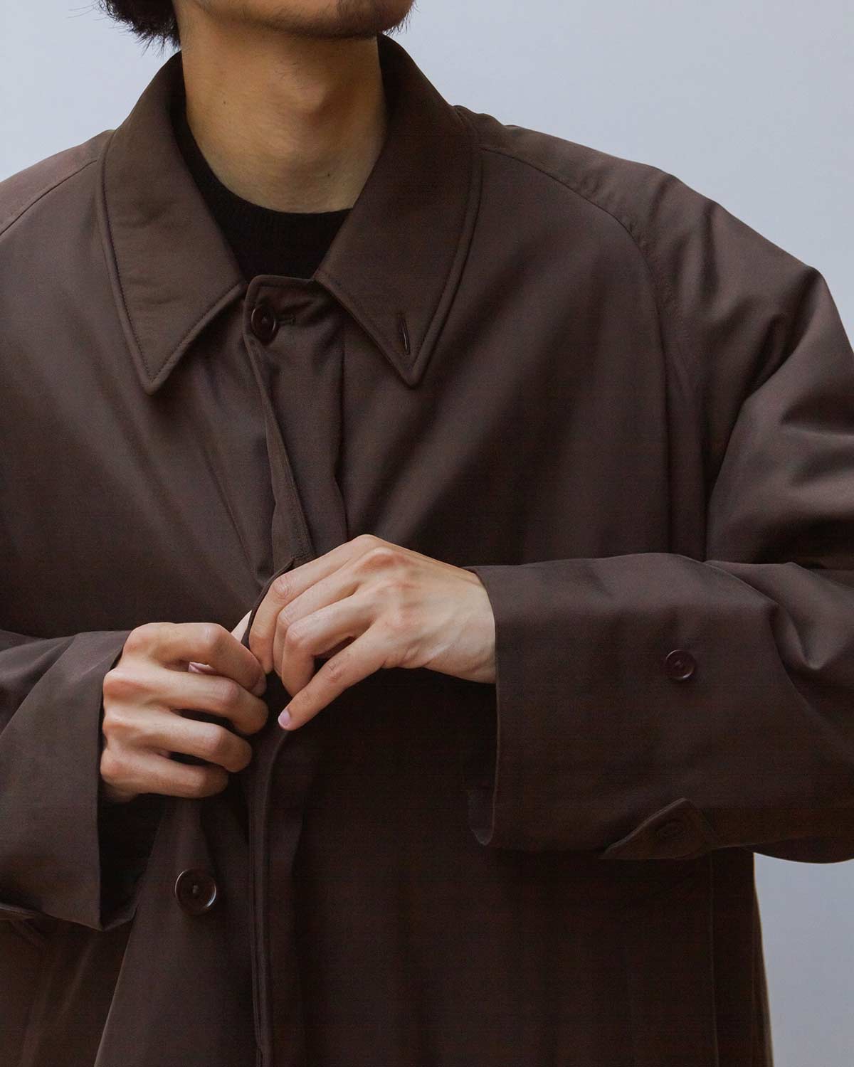 KAPTAIN SUNSHINE silk gabardine coat – COVERCHORD