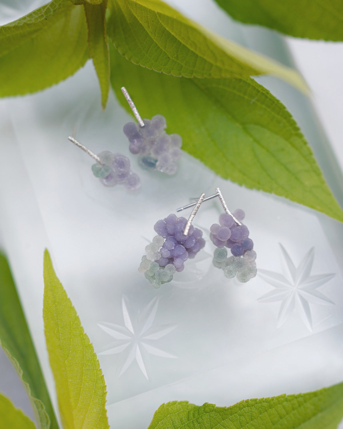 専用です】♦︎希少♦︎グレープアゲート✴︎14kgfピアスP287•他 専用