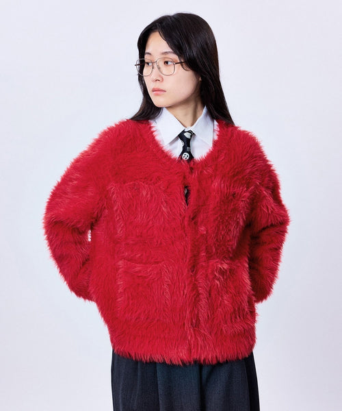 M TO R(ムウ ト アール) / SHAGGY KNIT CARDIGAN (トップス