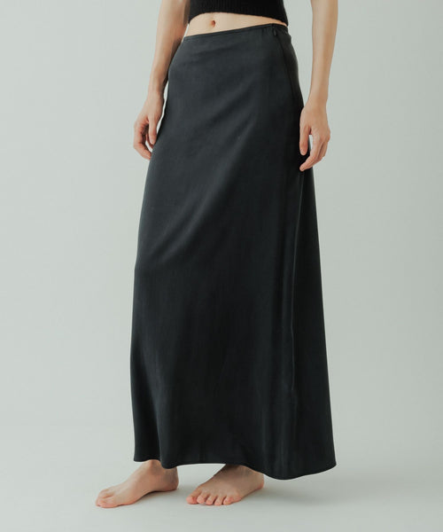BIOTOP(ビオトープ) / 【yo BIOTOP】silk A line skirt (スカート
