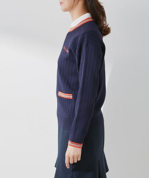 JUN&ROPÉ(ジュン アンド ロペ) / ミニケーブル柄プレート使い長袖プル