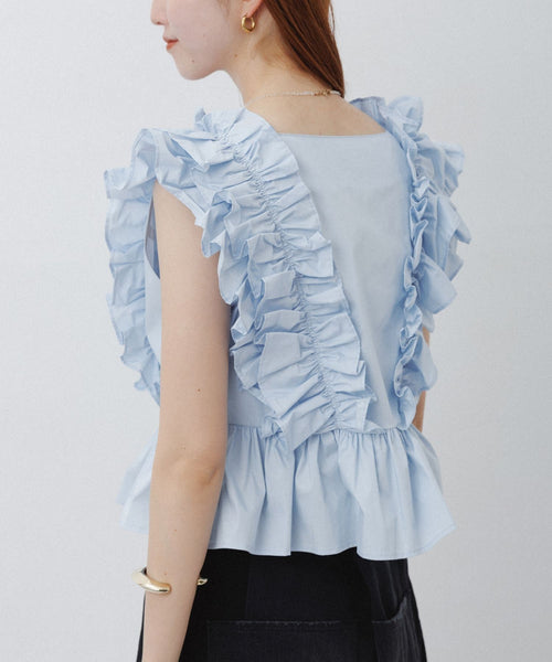 ADAM ET ROPÉ FEMME(アダム エ ロペ ファム) / ペタルフリルブラウス