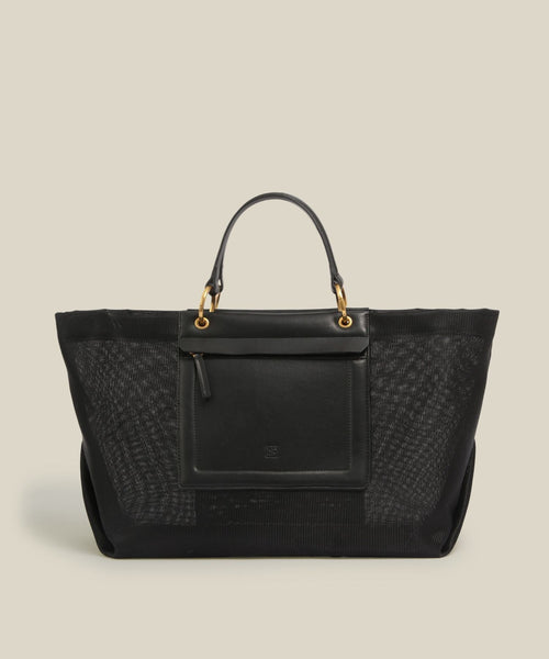 ROPÉ(ロペ) / 【A4対応】チュールメッシュダブルハンドルトートバッグ