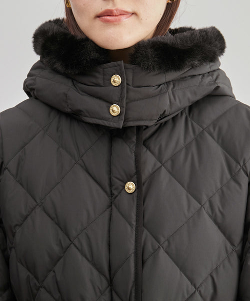 ROPÉ(ロペ) / 【TAION×LIMONTA】 ファー付き 軽量キルティング ダウン