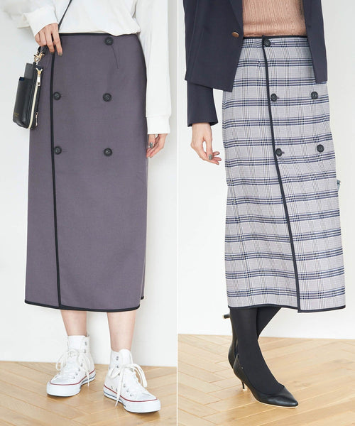 ROPÉ PICNIC(ロペピクニック) / チェック＆無地リバーシブルスカート