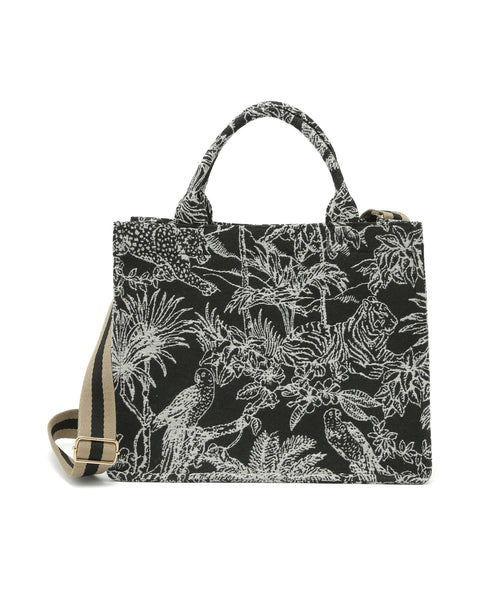 VIS(ビス) / 【新色追加】【A4対応】2WAYジャングル柄トートバッグ