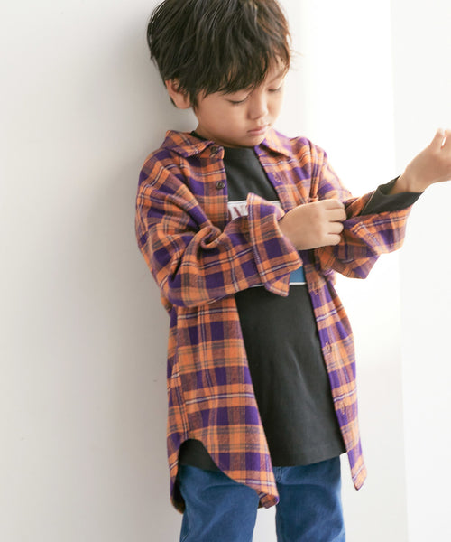 KIDS】リンクコーデ/チェックネルシャツ (トップス / シャツ/ブラウス