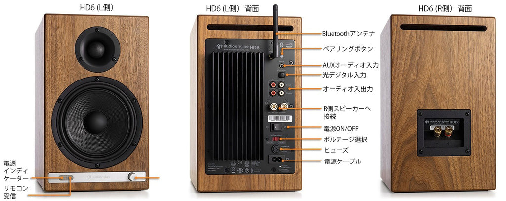 Audioengine・HD6 ワイヤレス・パワードスピーカー– SUPER KOPEK