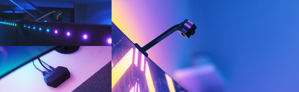 Nanoleaf 4D スクリーンミラー＋ライトストリップパック(85インチまで