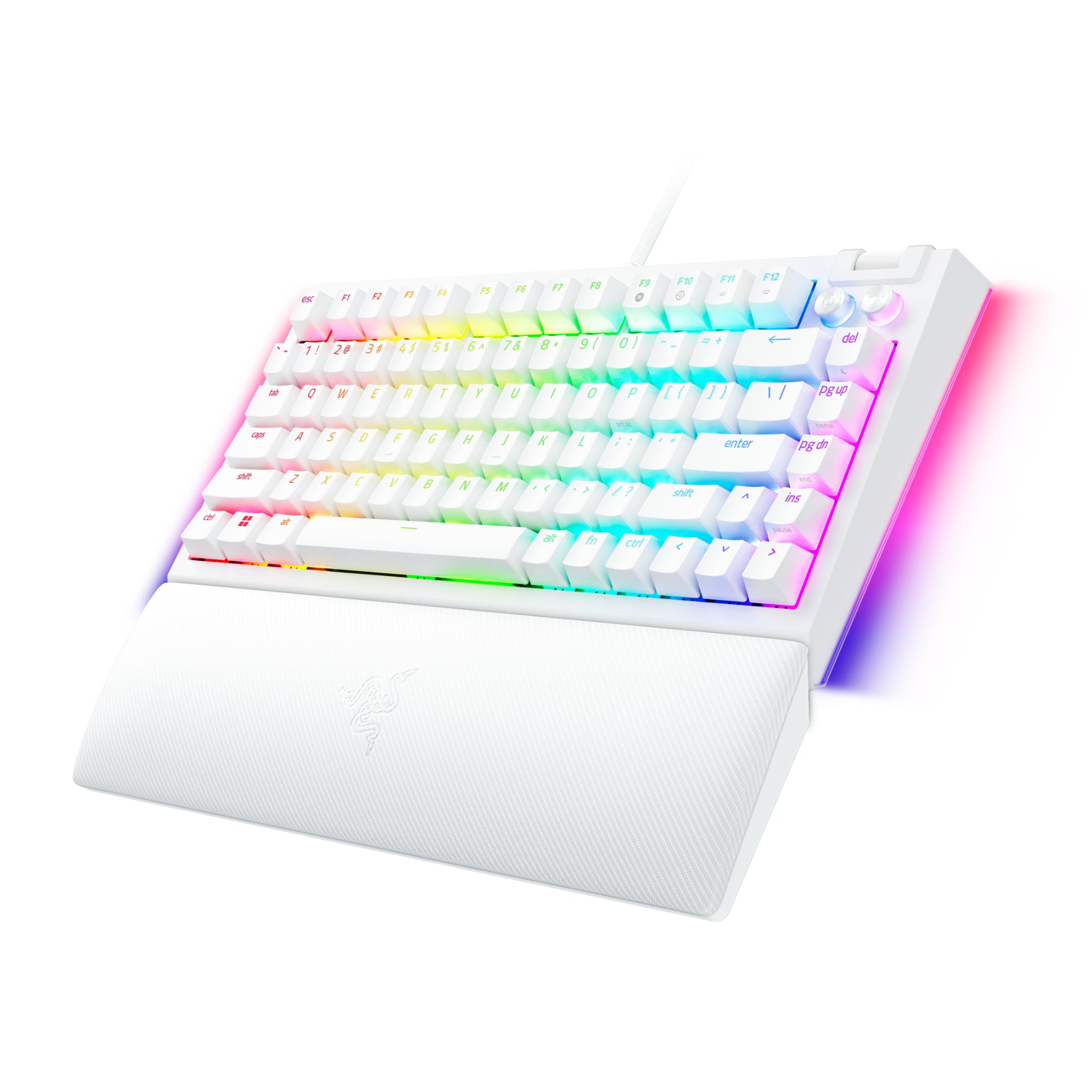 Razer BlackWidow V4 75% White Edition ブラックウィドウ ブイフォー