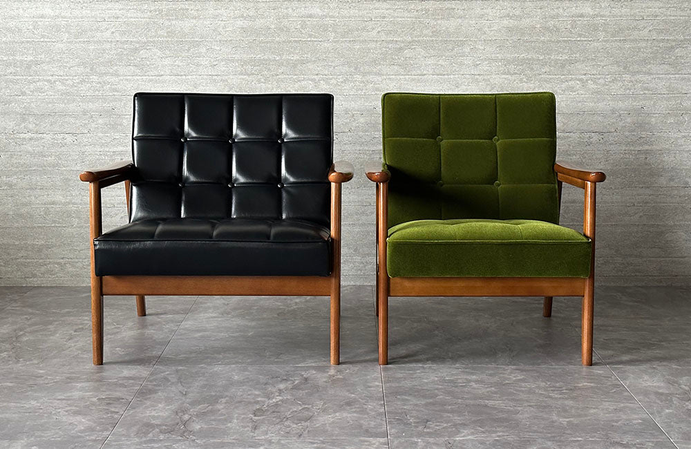 カリモク60 Kチェア1シーター ≪ワイド≫ モケットグリーン