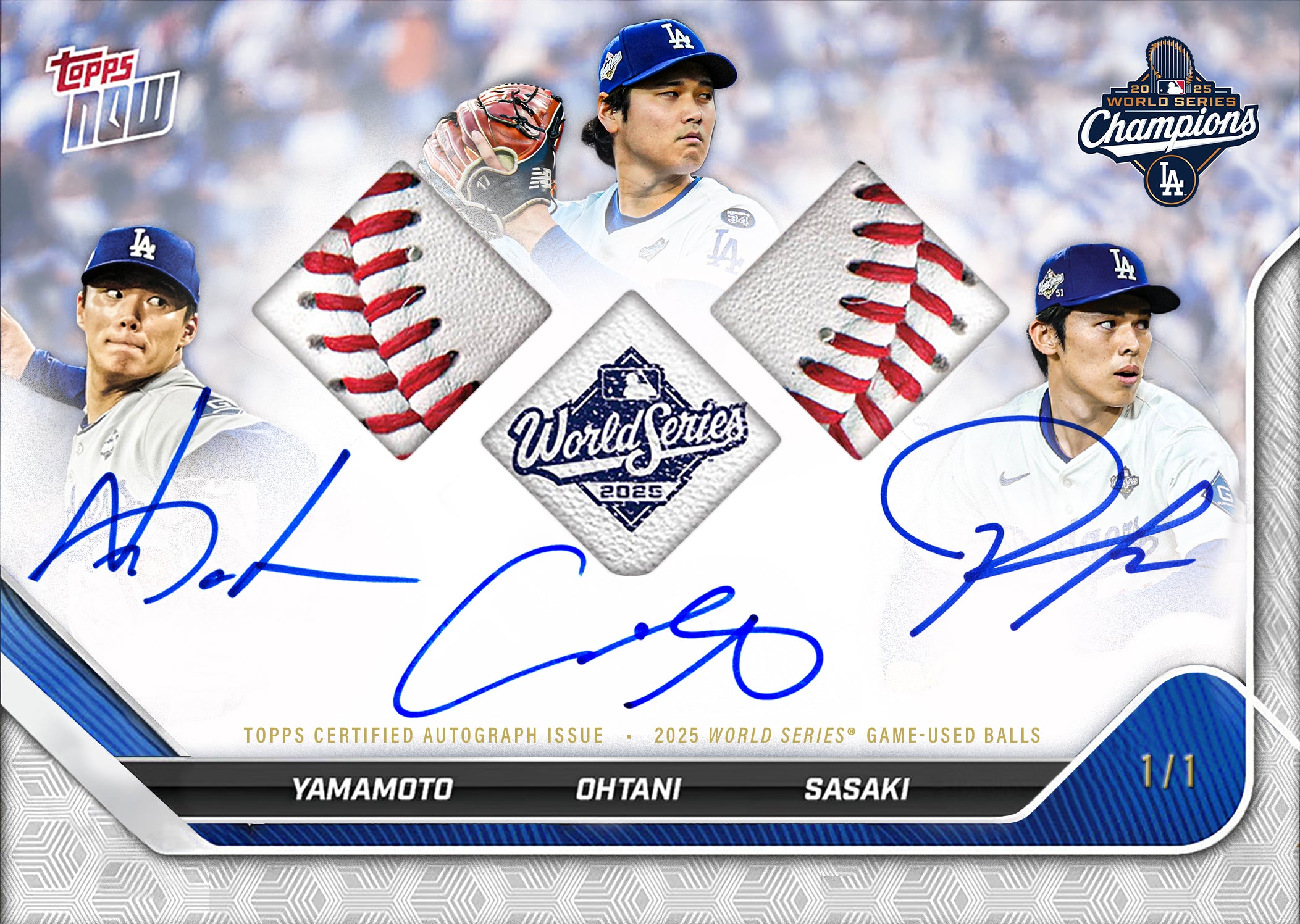 2025 World Series Champions - Los Angeles Dodgers - MLB Topps NOW